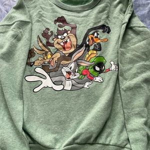 Women’s Green Looney Tunes Sweatshirt XS
